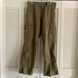 A.P.Co. Cargo Pants Men’s Army Green Cotton Nylon Utility Camping Size 36 x 30